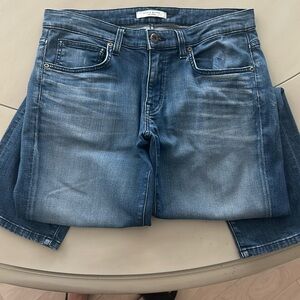 Rich and Skinny Boyfriend Jean, cropped above, ankle